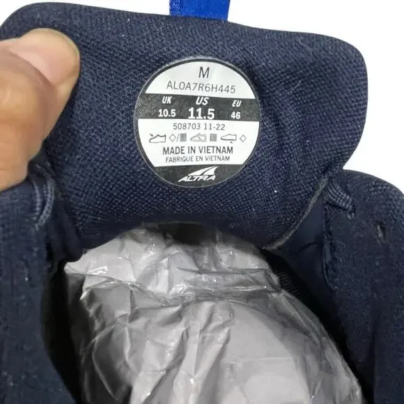 Altra Men’s Navy Blue Lone Peak 7 Trail Running Shoes / Size-11.5 - Picture 8 of 16